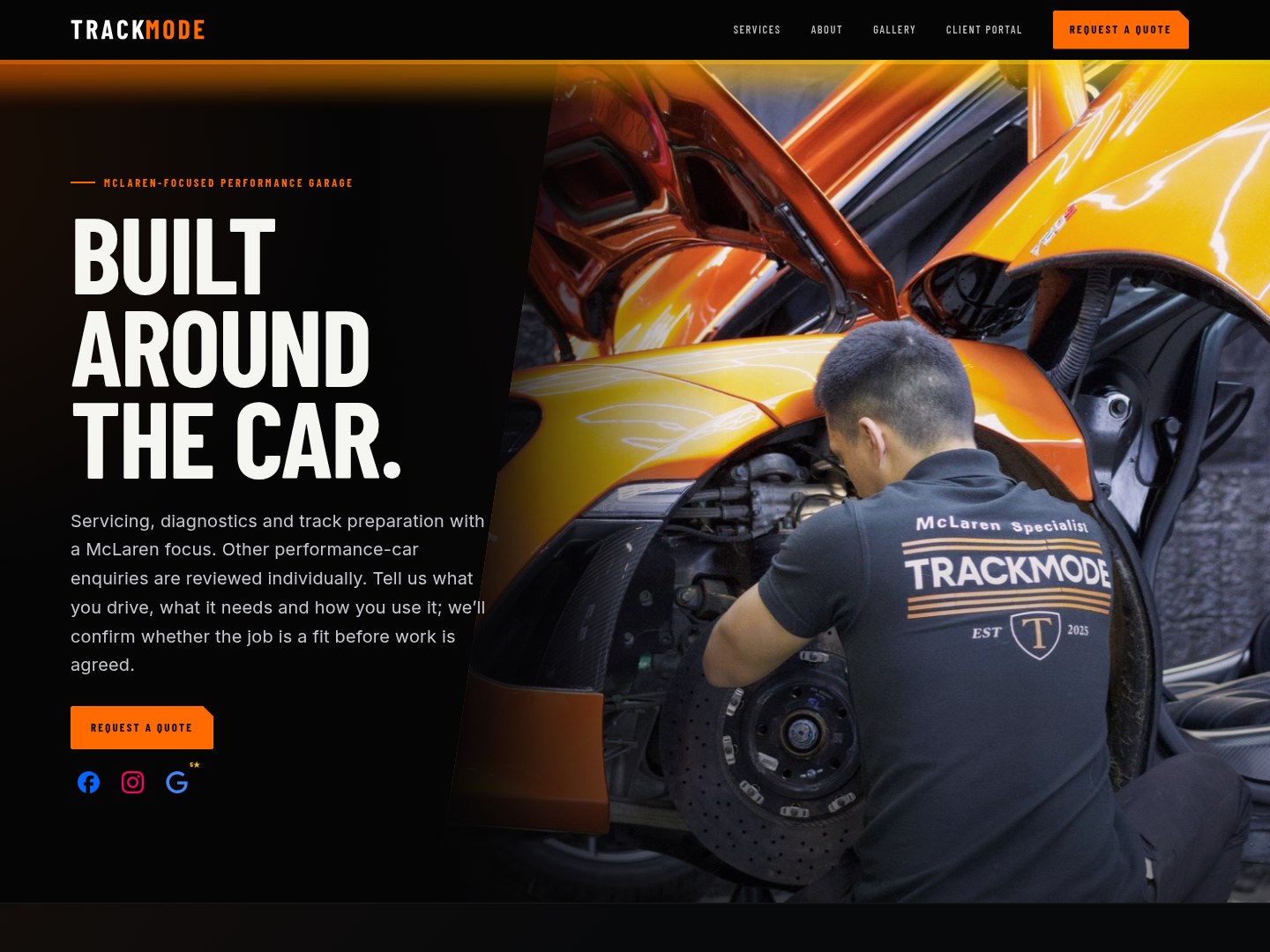 Trackmode website